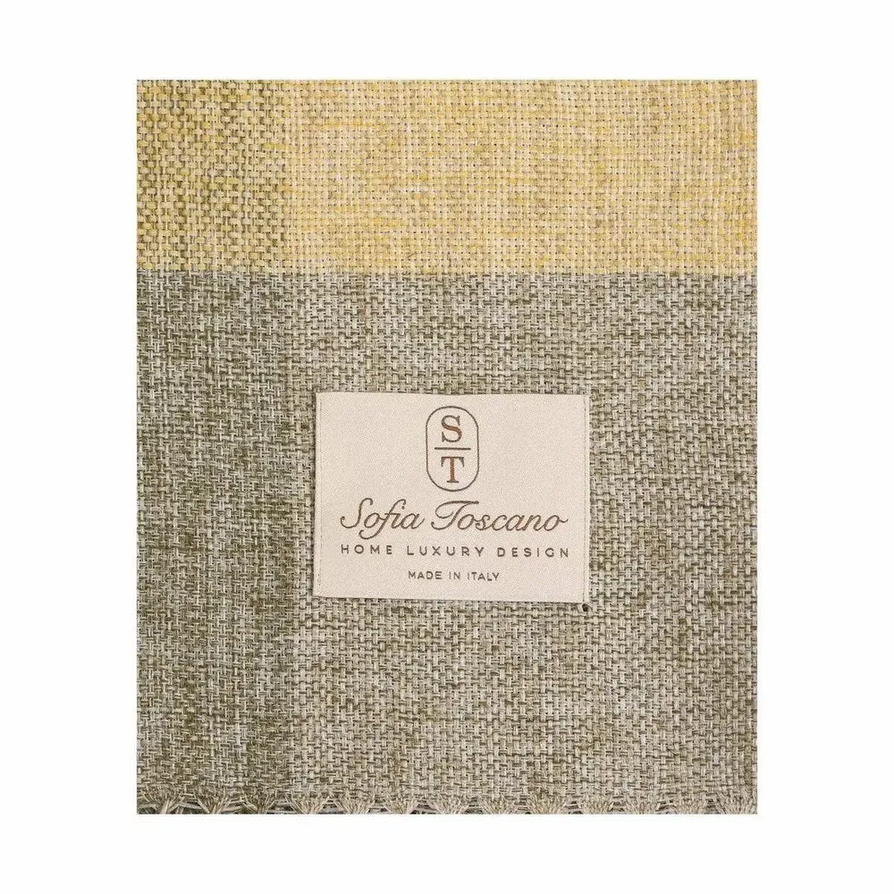 Fabrics - Tavola Check linen throw - SOFIA TOSCANO