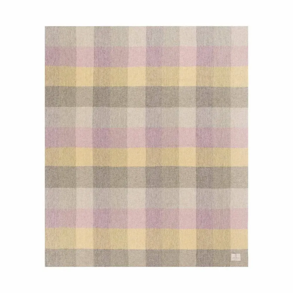 Fabrics - Tavola Check linen throw - SOFIA TOSCANO