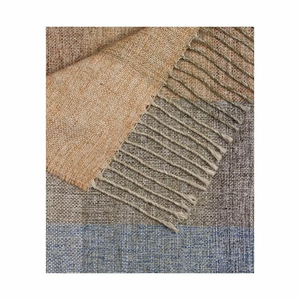 Fabrics - Tavola Check linen throw - SOFIA TOSCANO
