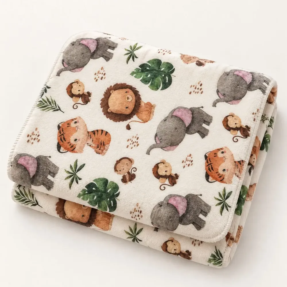 Throw blankets - Baby blanket — Forest animals - SOFIA TOSCANO