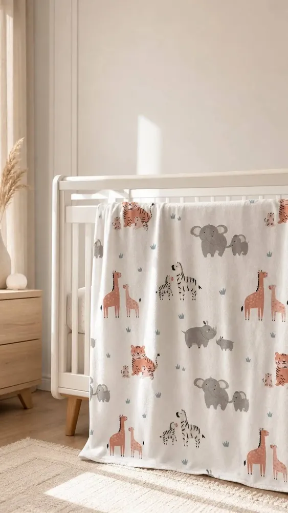 Throw blankets - Babies Giraffes blanket - SOFIA TOSCANO