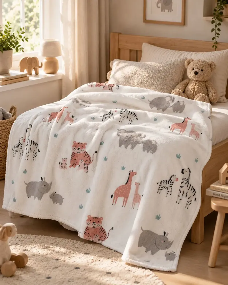 Throw blankets - Babies Giraffes blanket - SOFIA TOSCANO