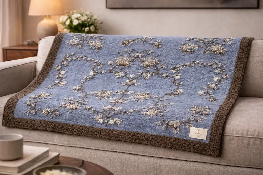 Fabrics - Reverie boiled-wool blanket - SOFIA TOSCANO