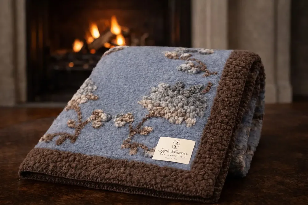 Fabrics - Reverie boiled-wool blanket - SOFIA TOSCANO