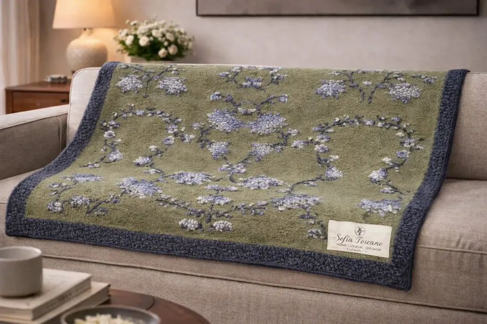 Fabrics - Reverie boiled-wool blanket - SOFIA TOSCANO