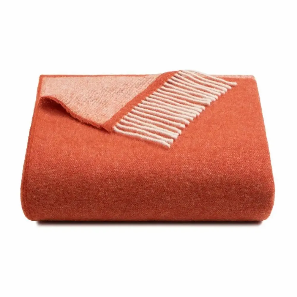 Throw blankets - Fara double-face recycled wool throw - SOFIA TOSCANO