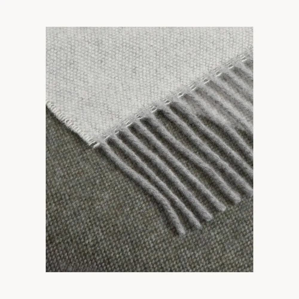 Fabrics - Lira recycled wool and cashmere throw - SOFIA TOSCANO