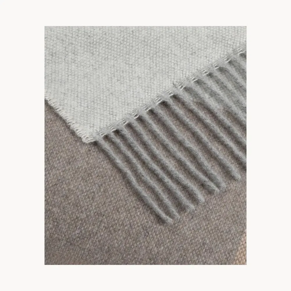 Fabrics - Lira recycled wool and cashmere throw - SOFIA TOSCANO