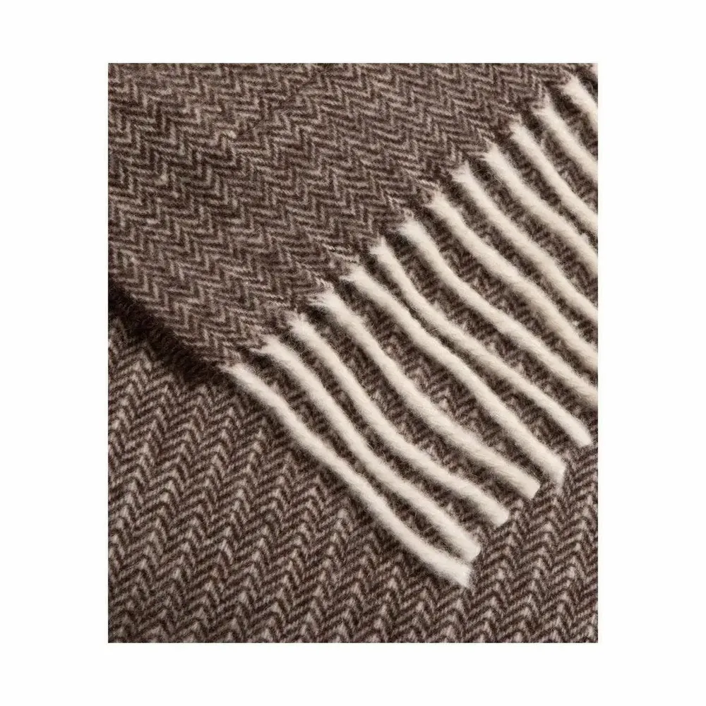 Fabrics - Nitra 100 recycled wool and cashmere throw - SOFIA TOSCANO