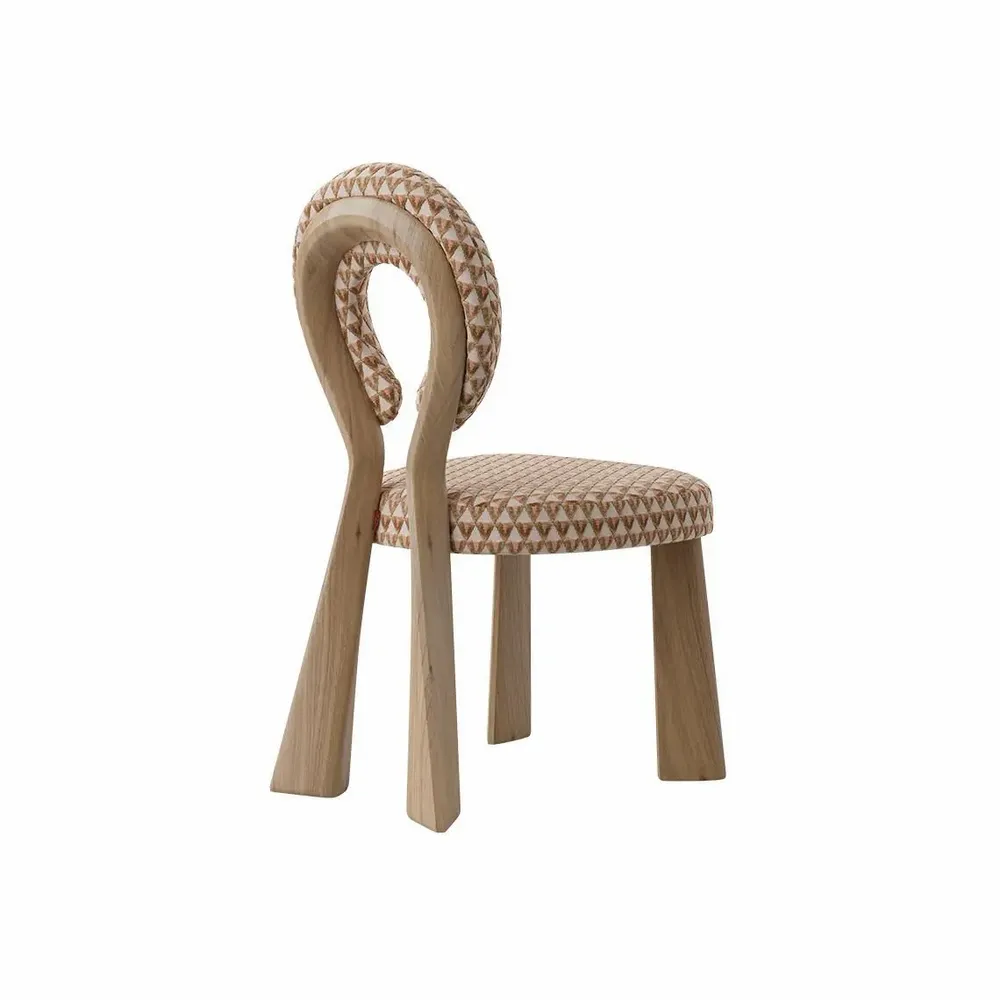 Chairs - Mary II Dining Chair with Wood or Lacquered legs Handmade By Ottiu - OTTIU