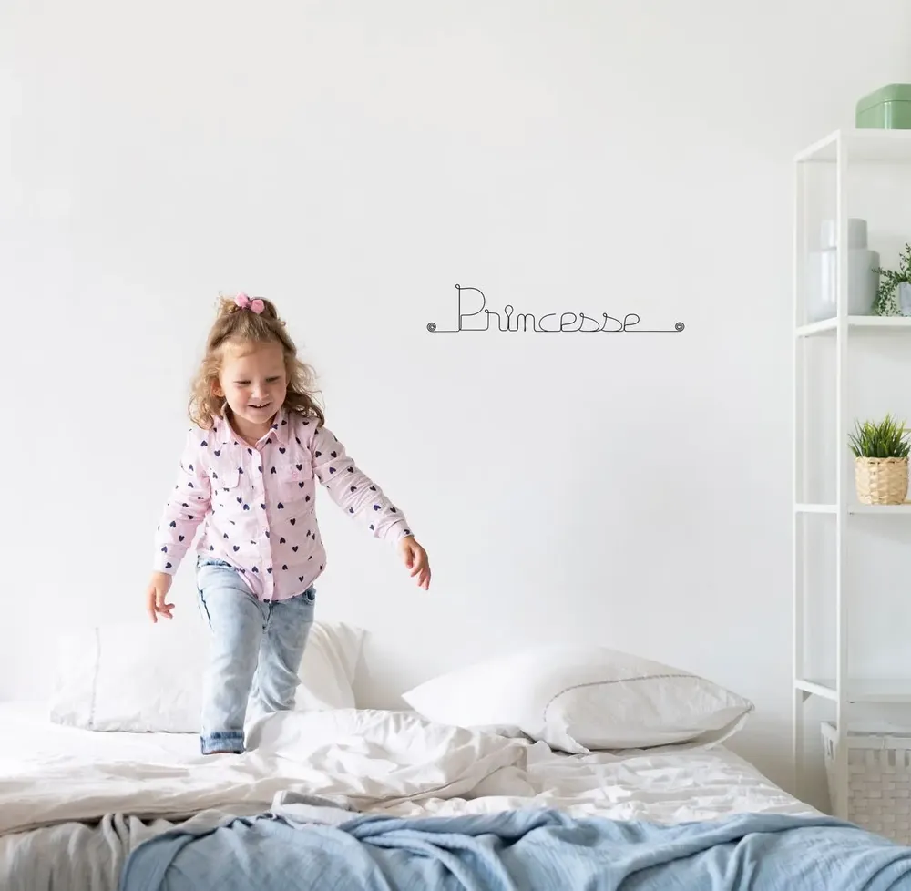 Gifts - Wire Wall Decoration\" Princess\” - to pin - Kids - BIJOUX DE MUR