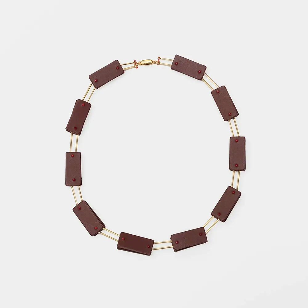 Bijoux - Collier à rectangles parallèles - C.KARAKALPAKI