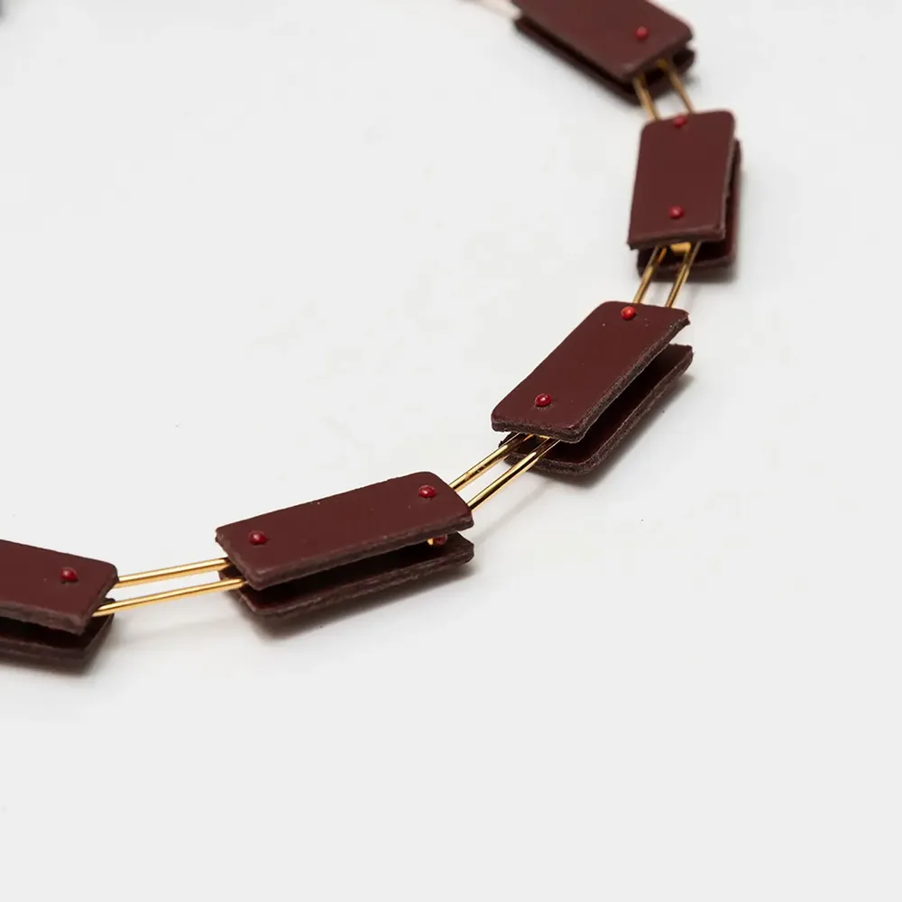 Bijoux - Collier à rectangles parallèles - C.KARAKALPAKI