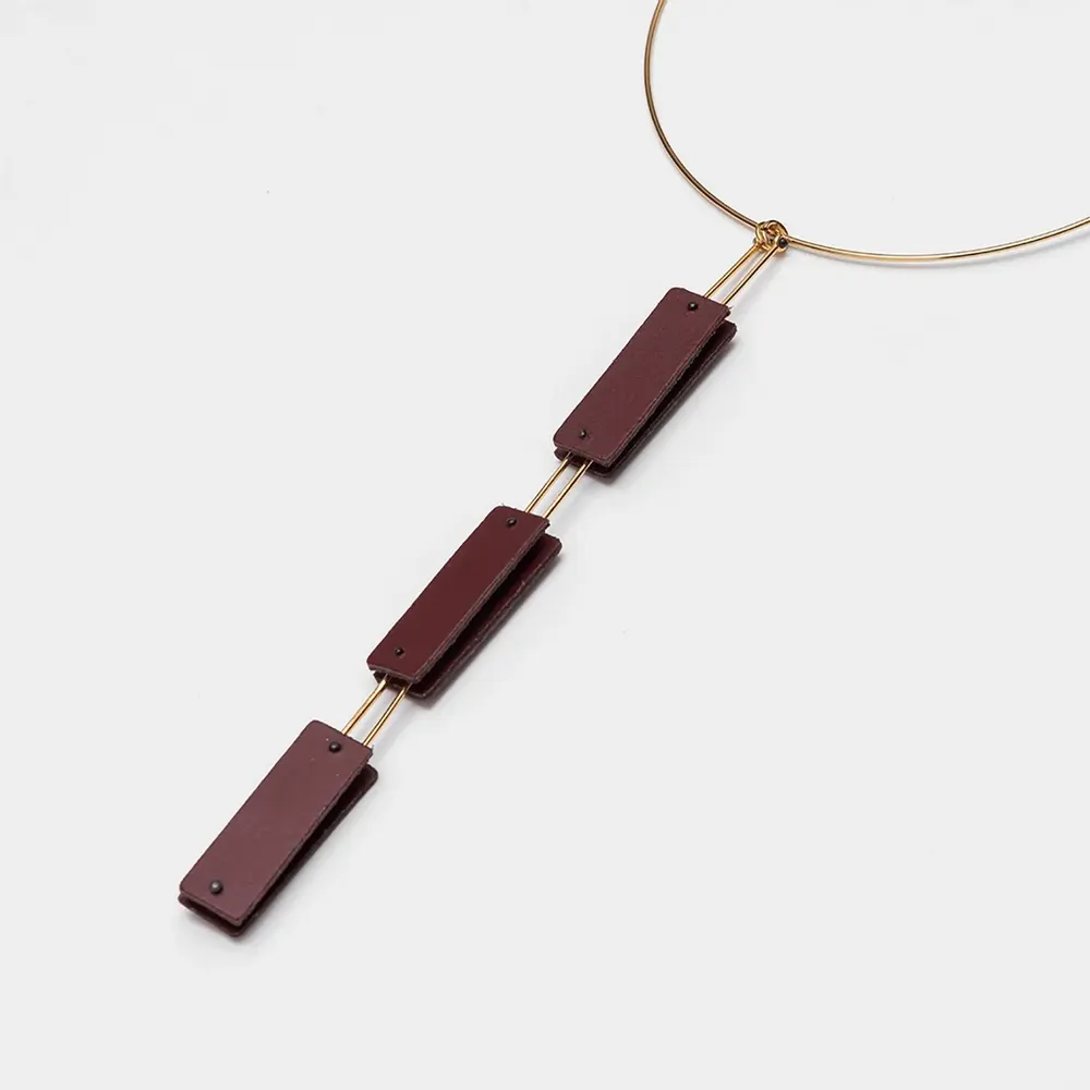 Bijoux - Pendentif en forme de rectangles parallèles - C.KARAKALPAKI