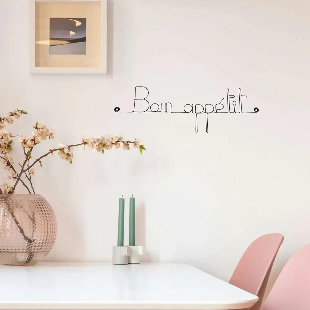 Other wall decoration - Metal Kitchen Decor "Bon appétit" - BIJOUX DE MUR