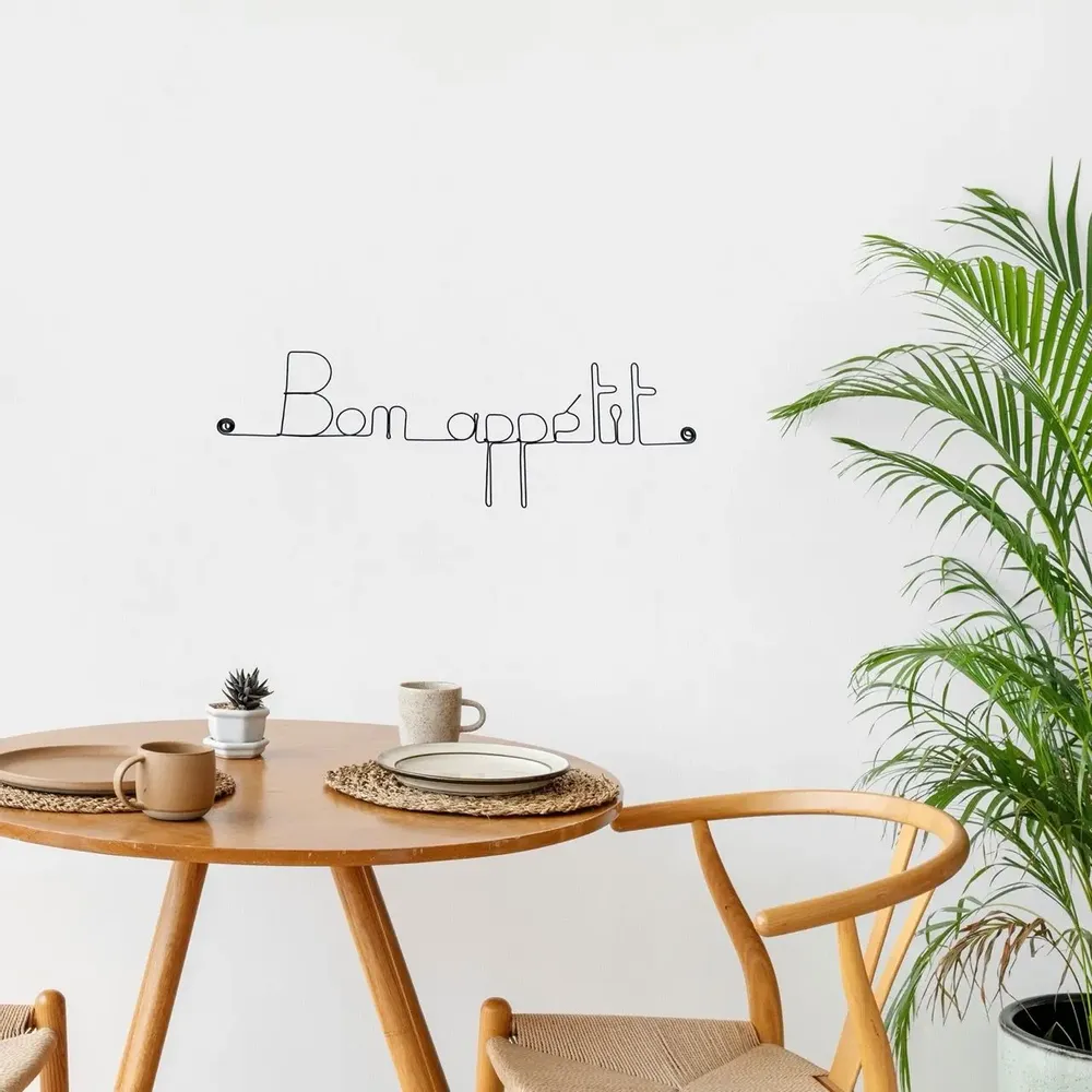 Other wall decoration - Metal Kitchen Decor "Bon appétit" - BIJOUX DE MUR