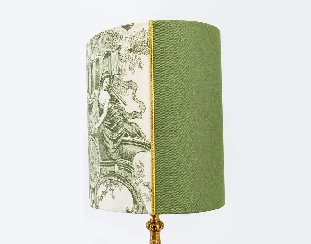 Lampes de table - Abat-jour toile de Jouy antique - CHATEAU TALES