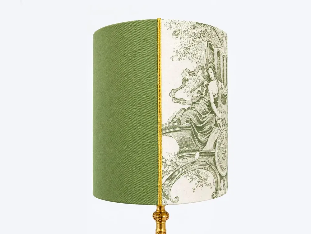 Lampes de table - Abat-jour toile de Jouy antique - CHATEAU TALES