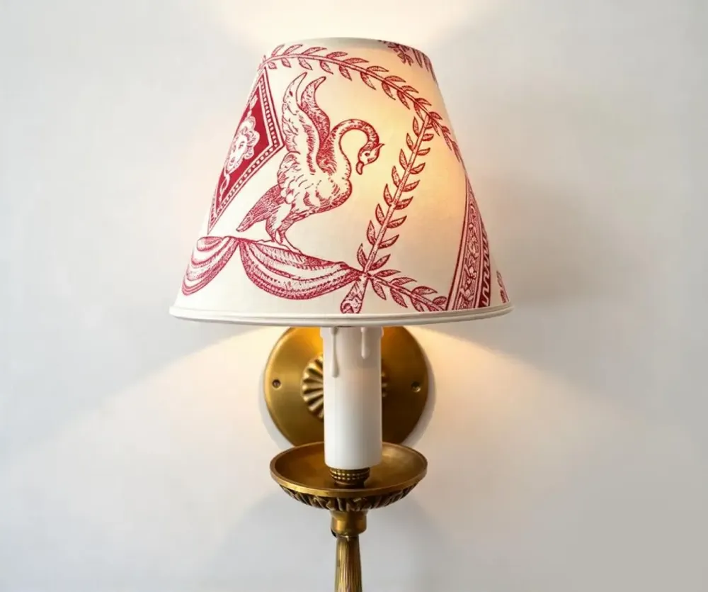 Appliques - Abat-jour toile de Jouy Diane - CHATEAU TALES