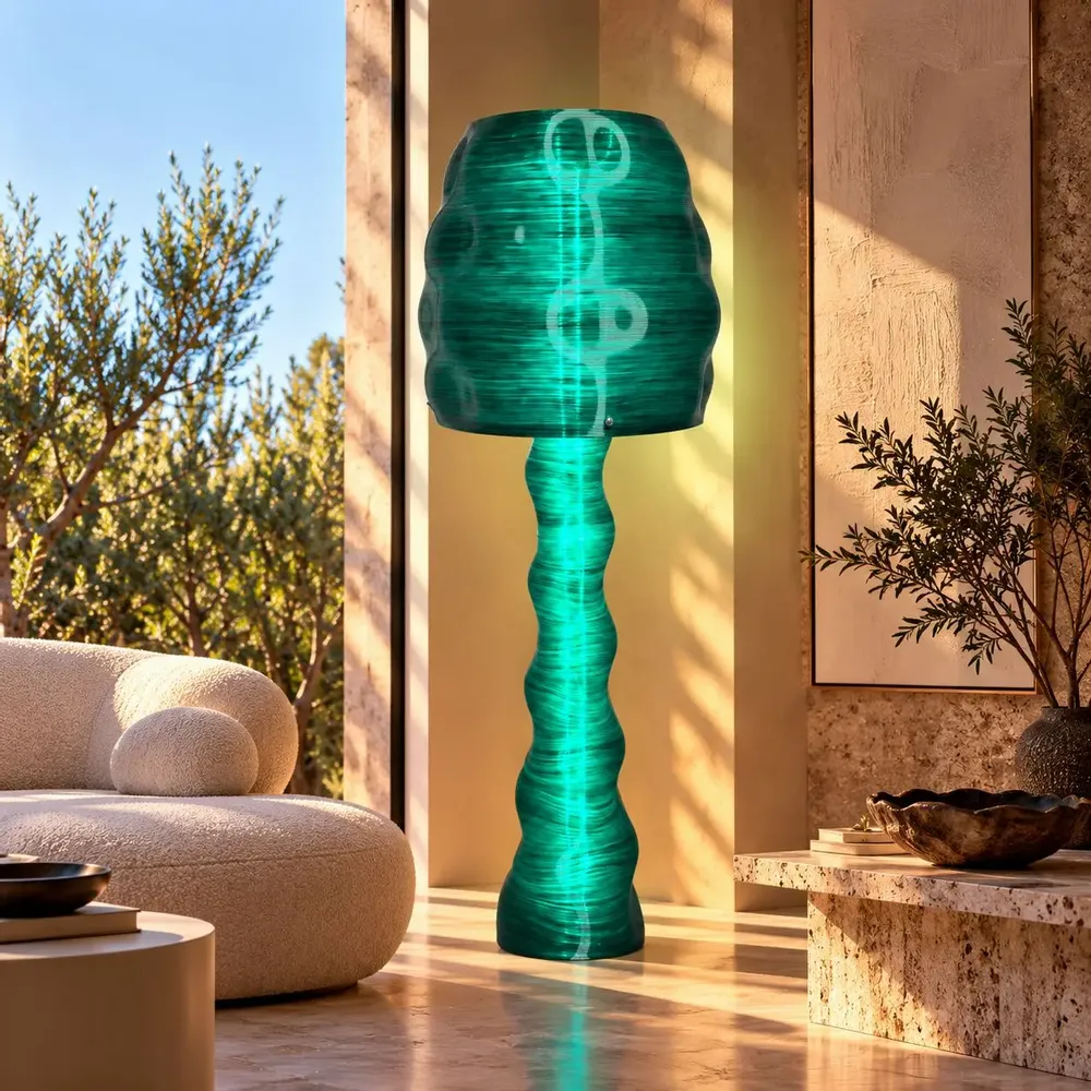 Floor lamps - ORA — Customisable Sculptural Floor Lamp - MELTED