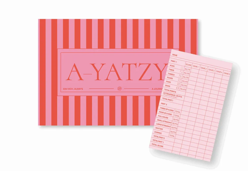 Gifts - A-Yatzy - Yahtzee - Pink Red - A-JOURNAL