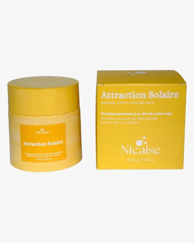 Cadeaux - Attraction Solaire | Bougie parfumée (200g de cire) - NICAISE
