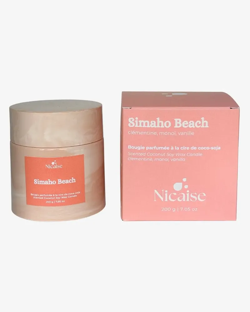 Cadeaux - Simaho Beach | Bougie parfumée (200g de cire) - NICAISE