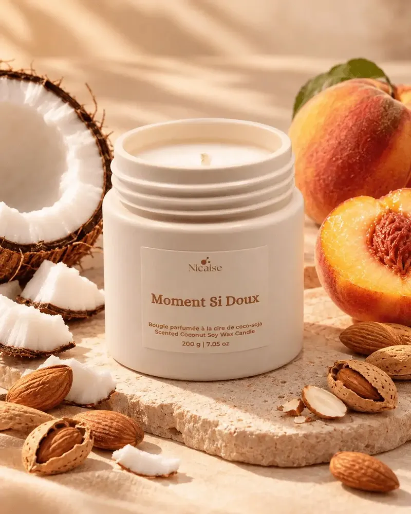 Cadeaux - Moment Si Doux | Bougie parfumée (200g de cire) - NICAISE