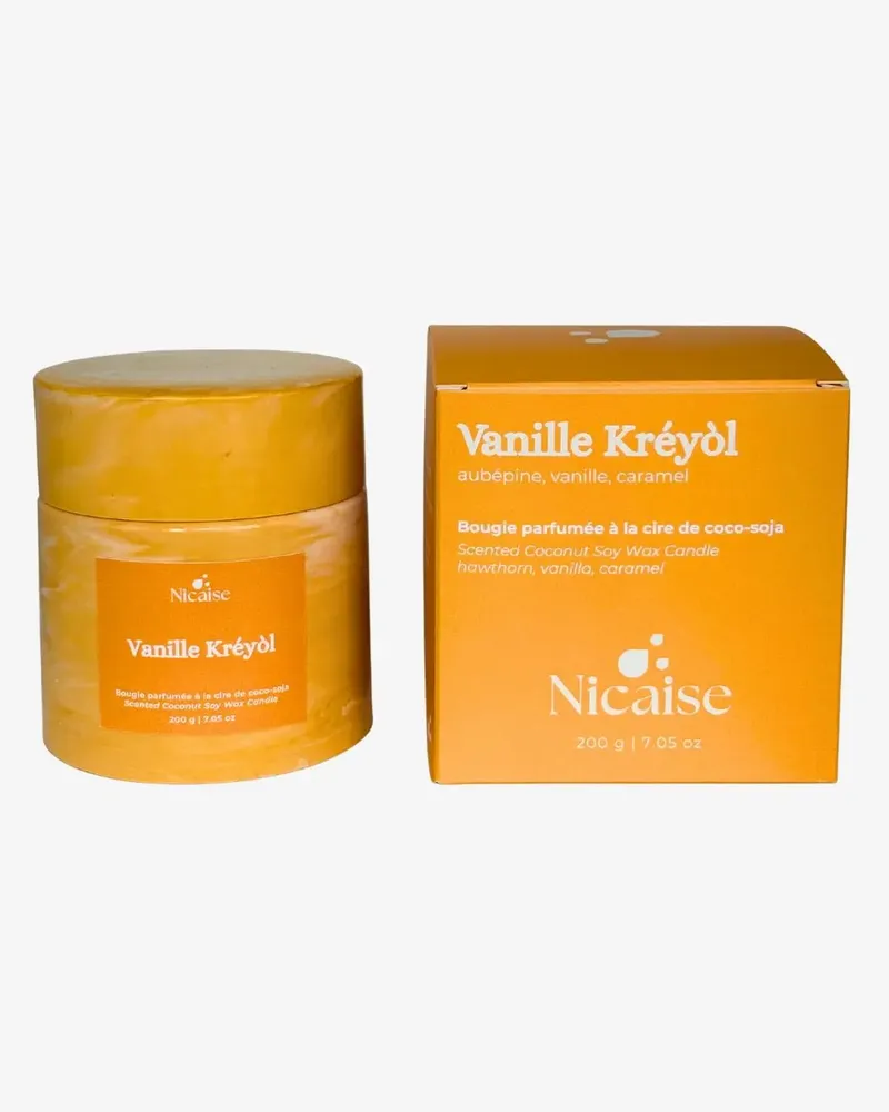 Cadeaux - Vanille Kréyòl | Bougie parfumée (200g de cire) - NICAISE