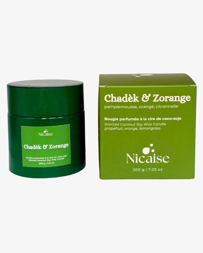 Cadeaux - Chadèk & Zorange | Bougie parfumée (200g de cire) - NICAISE