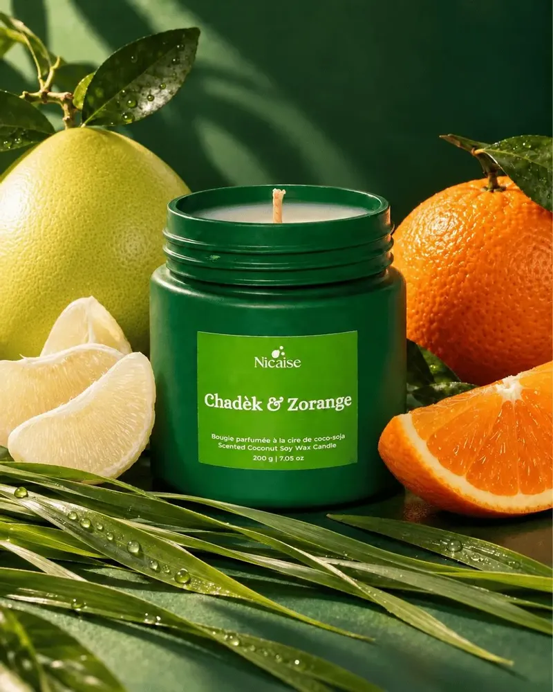 Cadeaux - Chadèk & Zorange | Bougie parfumée (200g de cire) - NICAISE