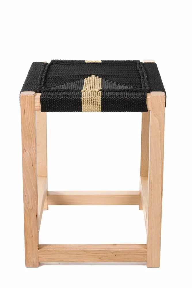 Tabourets - Tabouret en bois Solo - V&V MACRAME
