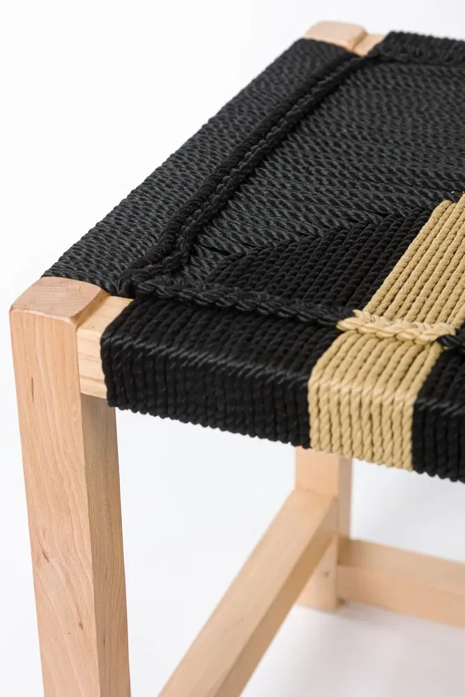 Tabourets - Tabouret en bois Solo - V&V MACRAME