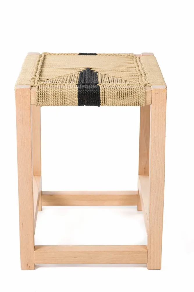 Tabourets - Tabouret en bois Solo - V&V MACRAME