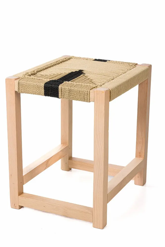 Tabourets - Tabouret en bois Solo - V&V MACRAME