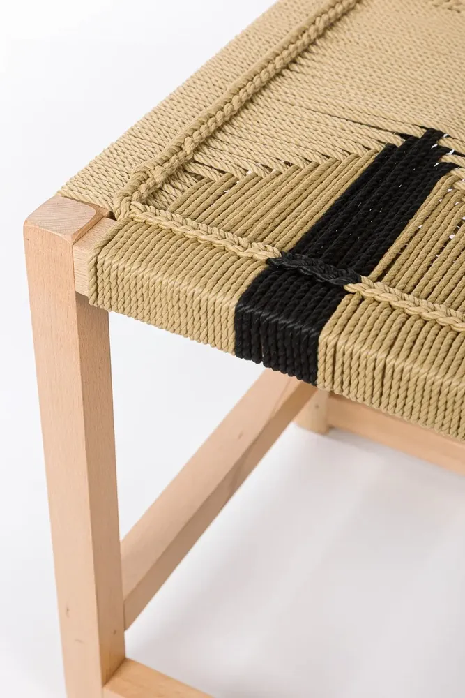 Tabourets - Tabouret en bois Solo - V&V MACRAME
