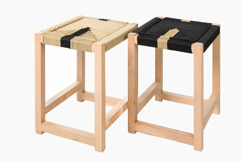 Tabourets - Tabouret en bois Solo - V&V MACRAME