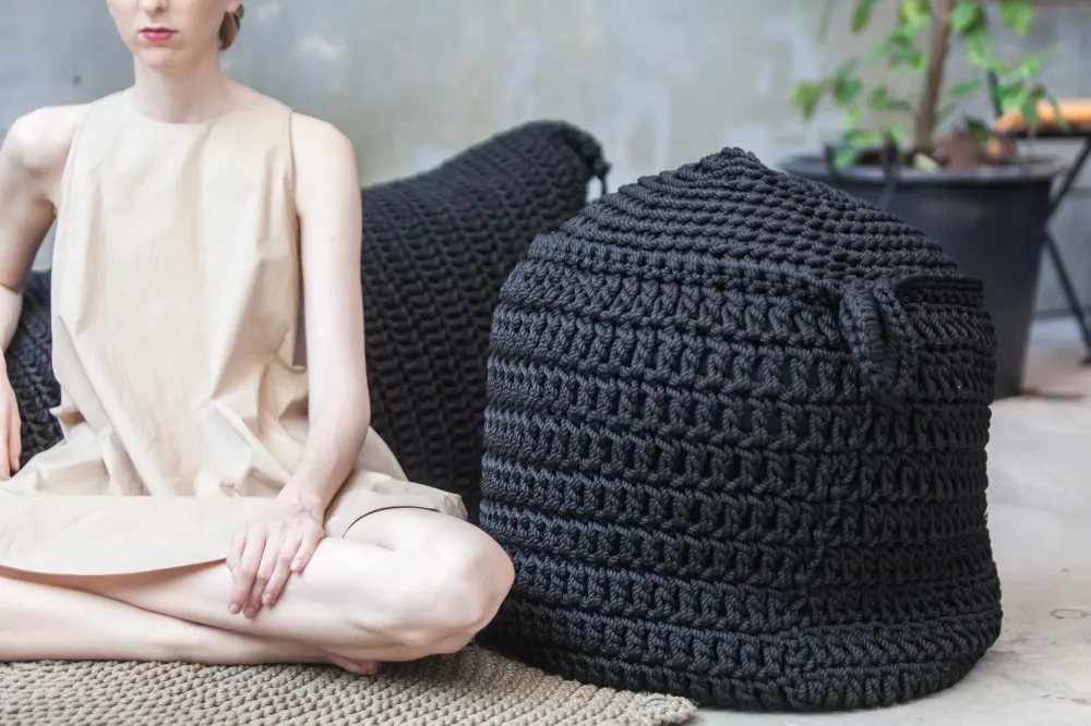 Coussins - Pouf Rock - V&V MACRAME