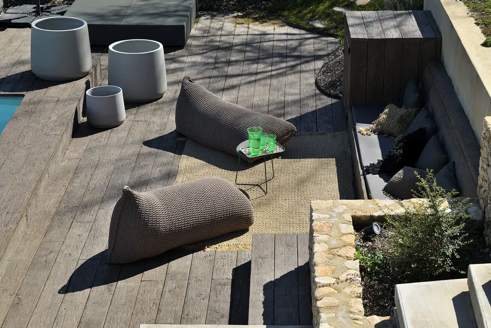 Cushions - Stone Pouf - V&V MACRAME