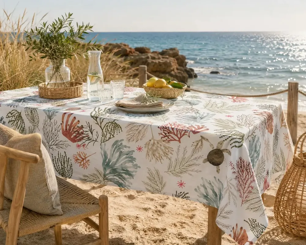 Table linen - Stain resistant coated fabrics and tablecloths - ATENAS HOME TEXTILE- M REDONDO BROTO