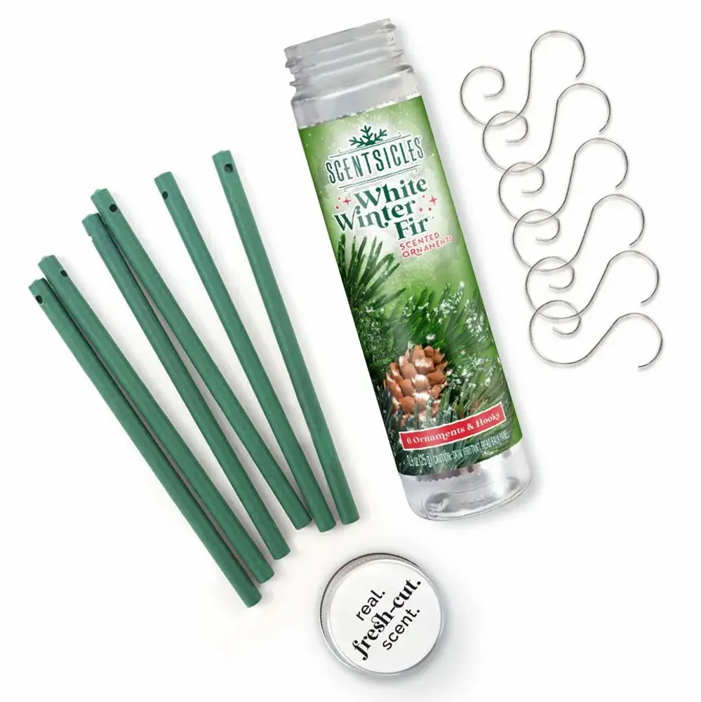 Home fragrances - SCENTSICLES White Winter Fir - Scented Ornaments Sticks - VAN DER GUCHT, SINCE 1870