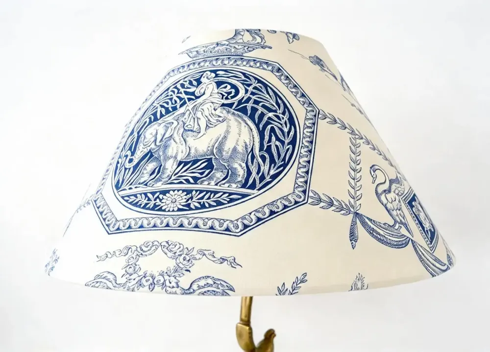 Table lamps - Jouy Diane canvas lampshade - CHATEAU TALES