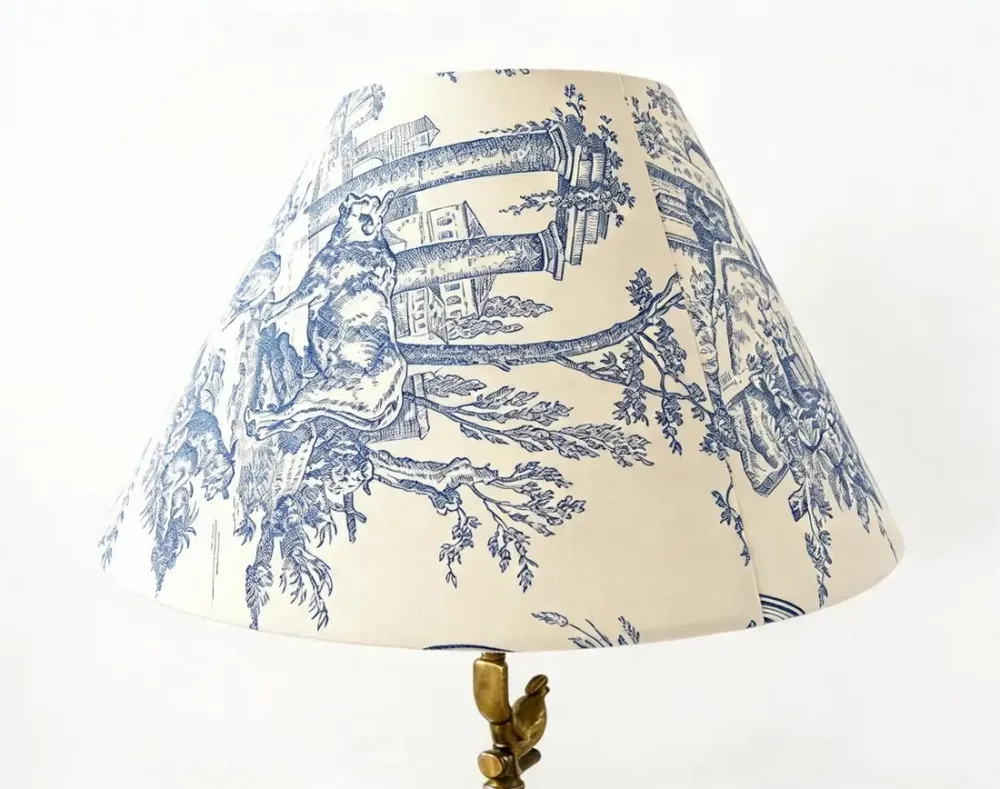 Table lamps - Jouy Diane canvas lampshade - CHATEAU TALES