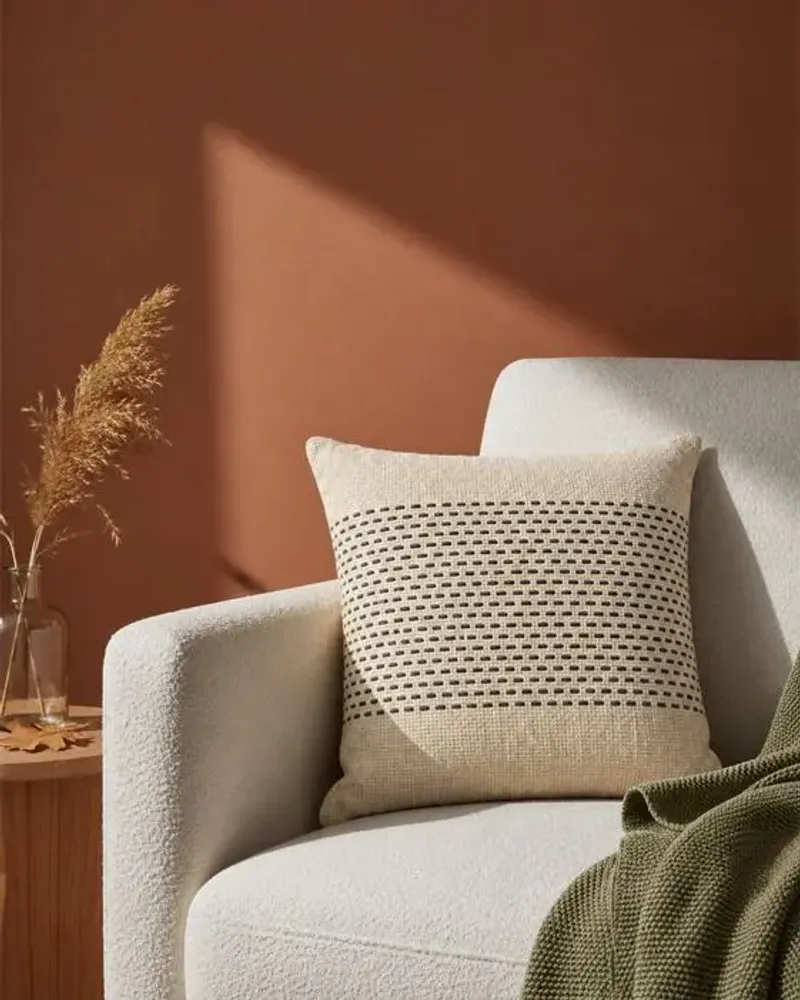Cushions - The Misty Cushion Cover - Natural Black - BAZAR BIZAR LIVING