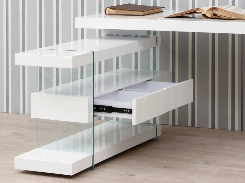 Mobilier et rangements pour bureau - Bureau  blanc et verre - ANGEL CERDÁ