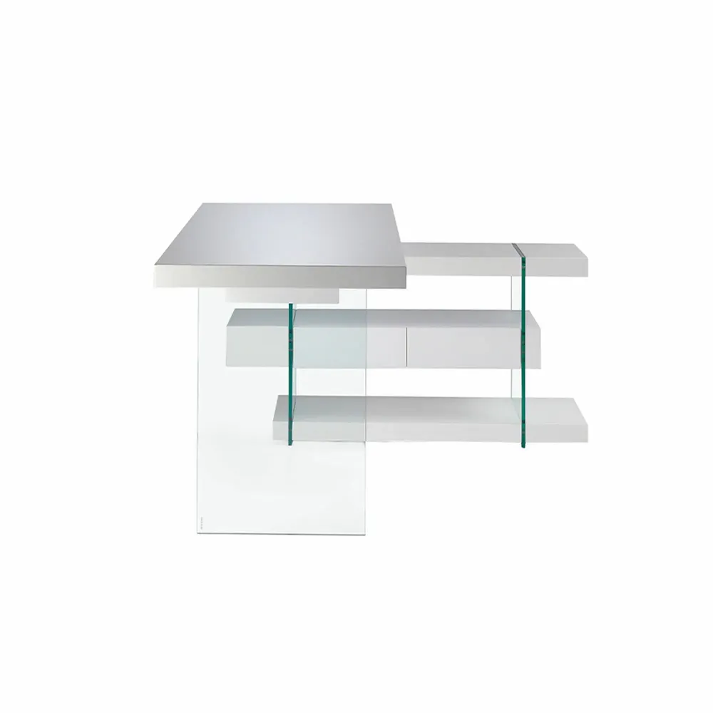 Mobilier et rangements pour bureau - Bureau  blanc et verre - ANGEL CERDÁ