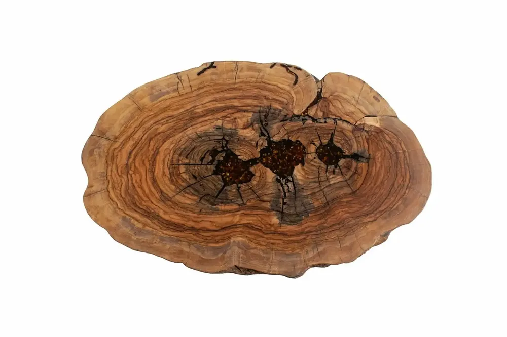Tables basses - Table basse en noyer – 55x72x47 cm - GLASS4CANDLES