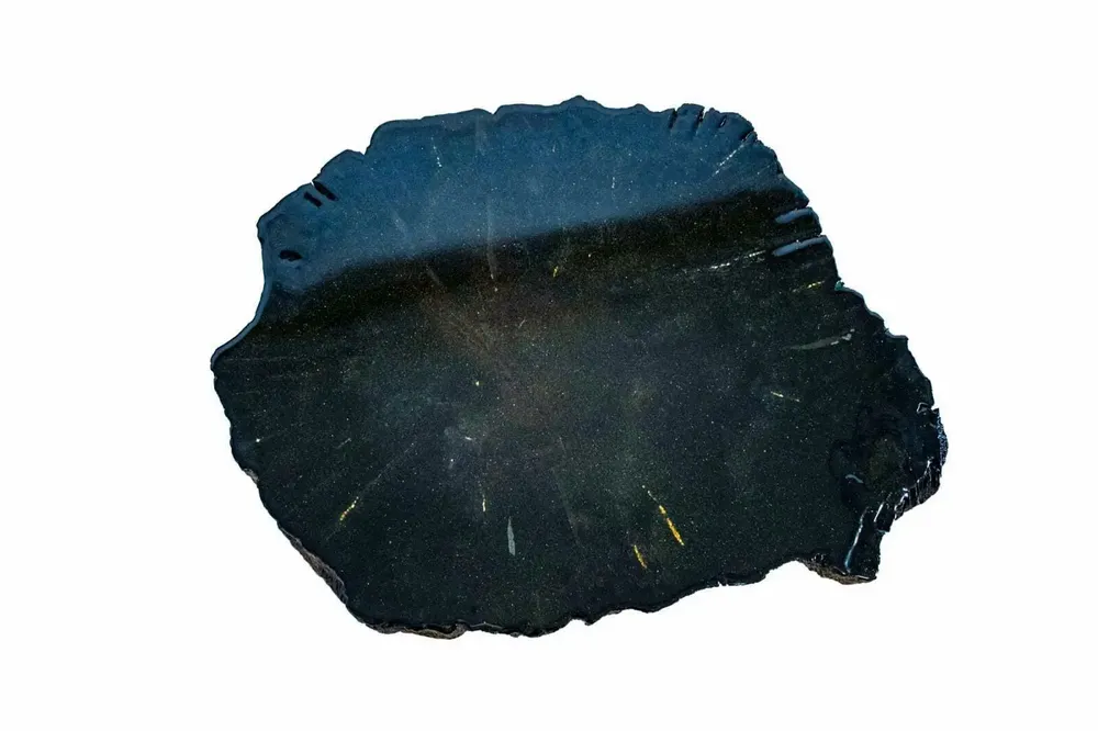 Tables basses - Table basse en chêne noir ancien – 52x59x45 cm – Aurum Arc - GLASS4CANDLES