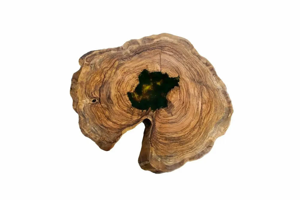 Coffee tables - Walnut Coffee Table – 57x68x78 cm – Walnut Verde - GLASS4CANDLES