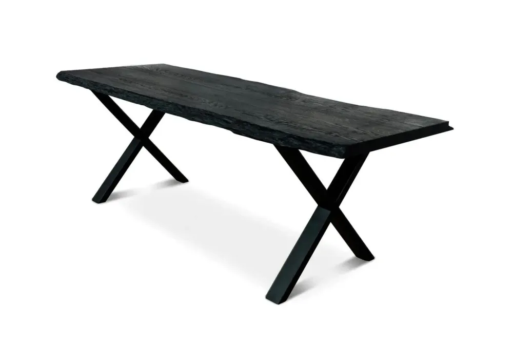 Dining Tables - Bog Oak Dining Table – Rectangle, 77x225x84 cm - GLASS4CANDLES